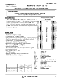 M5M4V4S40CTP-12 Datasheet