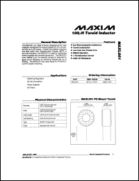 MXL1007ACN8 Datasheet