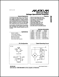 MAX505AMRG Datasheet