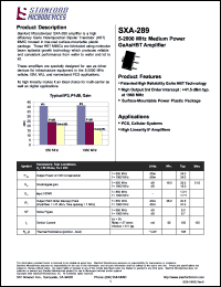 SXA-289 Datasheet