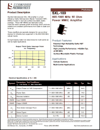 SXL-189-TR2 Datasheet