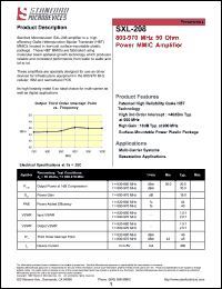 SXL-208-BLK Datasheet