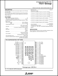 M37531E4T-XXXGP Datasheet