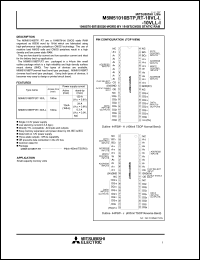 M5M51016BTP-10L Datasheet