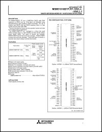 M5M51016RT-12VL Datasheet