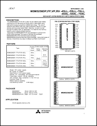 M5M5256DP-70XL Datasheet