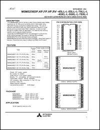M5M5256DP-45LL-I Datasheet