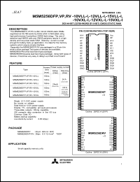 M5M5256DRV-15VLL-I Datasheet