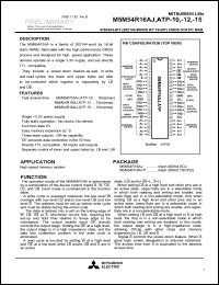 M5M54R16ATP-10 Datasheet