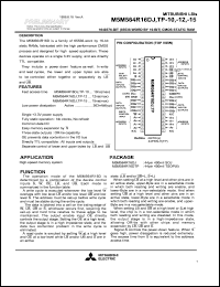 M5M564R16DTP-12 Datasheet