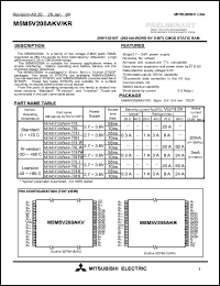 M5M5V208AKR-55L Datasheet