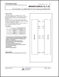 MH64S72AWJA-7 Datasheet