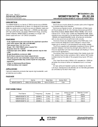 M5M5Y5636TG-22 Datasheet
