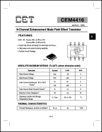 CEM4412-XA Datasheet