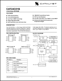 CAT24C01BUI-TE13 Datasheet