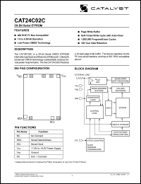 CAT24C02CW-1.8 Datasheet