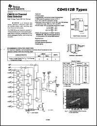 CD4512BCCW Datasheet