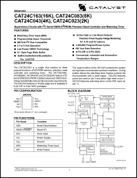 CAT24C043J-30TE13 Datasheet