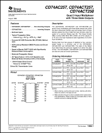 CD74ACT258M96 Datasheet