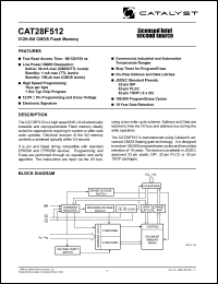 CAT28F512P-12T Datasheet