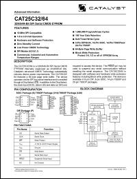 CAT25C64U14I-1.8TE13 Datasheet