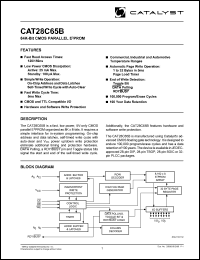 CAT28C65BT13A-15T Datasheet