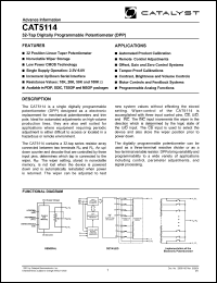 CAT5114U-20TE13 Datasheet