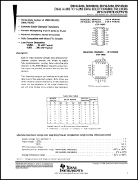 SNJ54LS258BFK Datasheet