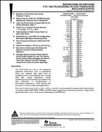 SN74ABTH16460DL Datasheet