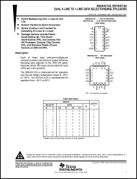 SN74HC153PWLE Datasheet