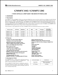 GMS87C1102 Datasheet