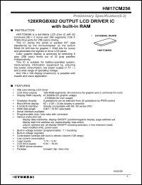 HM17CM256 Datasheet