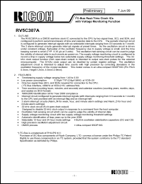 RV5C387A Datasheet