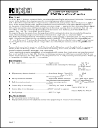 R5421N111C-TR Datasheet