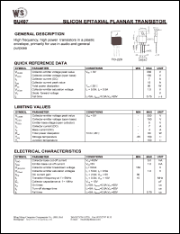 BU407 Datasheet