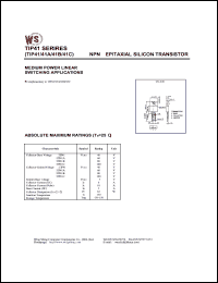 TIP41A Datasheet