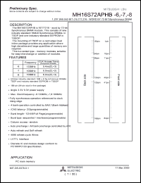 MH16S72AMA-8 Datasheet