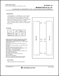 MH64D72KLG-10 Datasheet