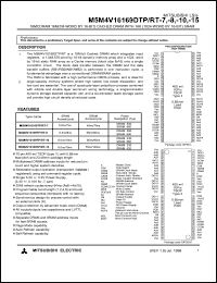 M5M4V16169DTP-7 Datasheet