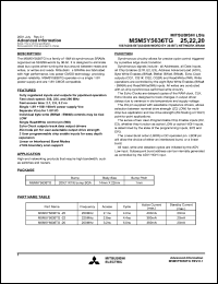 M5M5V5636TG-25 Datasheet