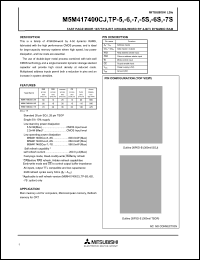M5M417400TP-7S Datasheet