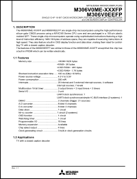 M306V0ME-XXXFP Datasheet