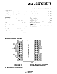 M38500MAH-XXXSP Datasheet