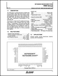 M37640E8FP Datasheet