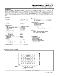 M5M29GT160BWG Datasheet