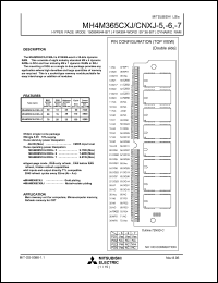 MH4M365CXJ-7 Datasheet