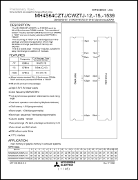 MH4S64CWZTJ-12 Datasheet
