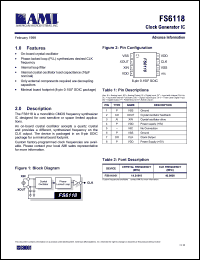 FS6118-01 Datasheet