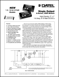 UWR-1.8/6000-D12A Datasheet