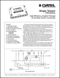 UPB-12/3.3-D48 Datasheet